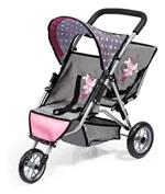 Carrozzina Per Gemelli Twin Jogger Grigio