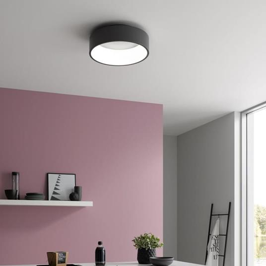 Wofi Lampada da Soffitto a LED PURE 36 W Nera - Wofi - Idee regalo | IBS