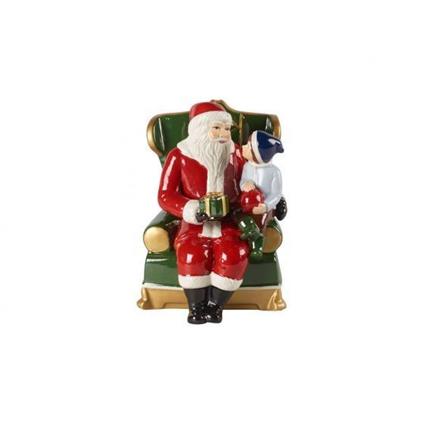 Villeroy & Boch Christmas toy’s babbo natale in poltrona, multicolore, 10x10x15 cm