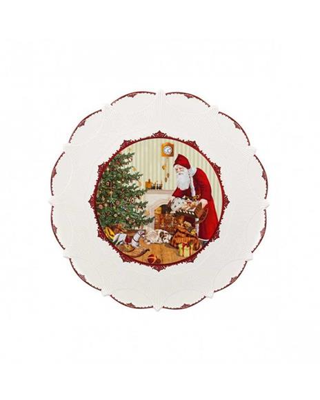 Villeroy & Boch Toy's Fantasy piatto per pasticcini grande, Babbo Natale con regali - 2