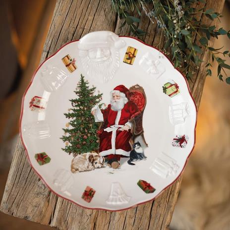 Villeroy & Boch Toy's Fantasy piatto per pasticcini grande, Babbo Natale con regali - 5