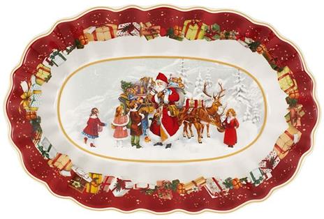 Villeroy & Boch Toy's Fantasy Ciotola ovale grande, Babbo Natale & Bambini