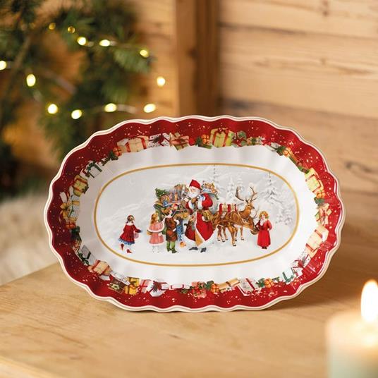 Villeroy & Boch Toy's Fantasy Ciotola ovale grande, Babbo Natale & Bambini - 2