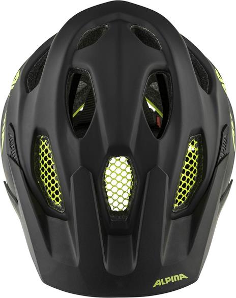 ALPINA, CARAPAX JR. FLASH Unisex-Youth, black-neon yellow matt, 51-56 cm - 2