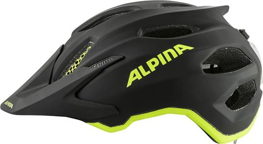 ALPINA, CARAPAX JR. FLASH Unisex-Youth, black-neon yellow matt, 51-56 cm - 3