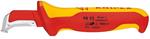 Knipex 98 55 Taglierino Coltello a lama fissa Metallico, Rosso, Giallo