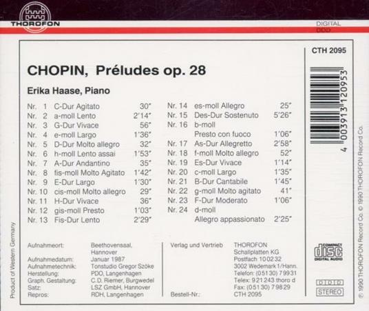 Preludi Op.28 - CD Audio di Frederic Chopin - 2