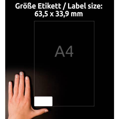 Etichette in carta per freezer – fogli A4 – etichette 63,5×33,9 mm - Avery  - Cartoleria e scuola | IBS