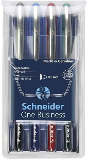 Penna roller Schneider One Business 06. Astuccio 4 colori