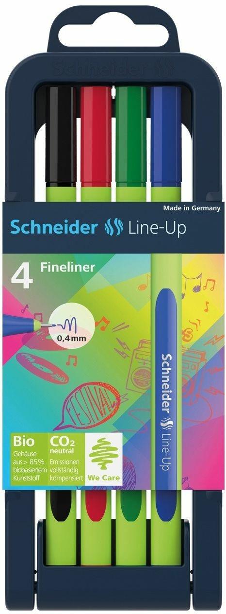 Pennarello fineliner Schneider Line Up. Astuccio 4 colori - Schneider -  Cartoleria e scuola | IBS