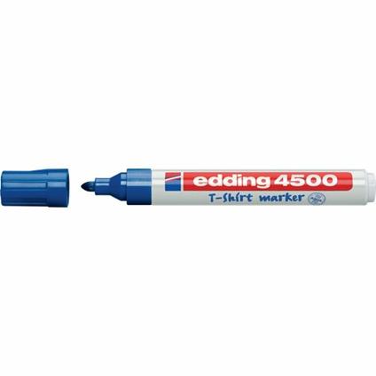 Marcatore per tessuti Edding 4500 blu punta tonda 2-3 mm