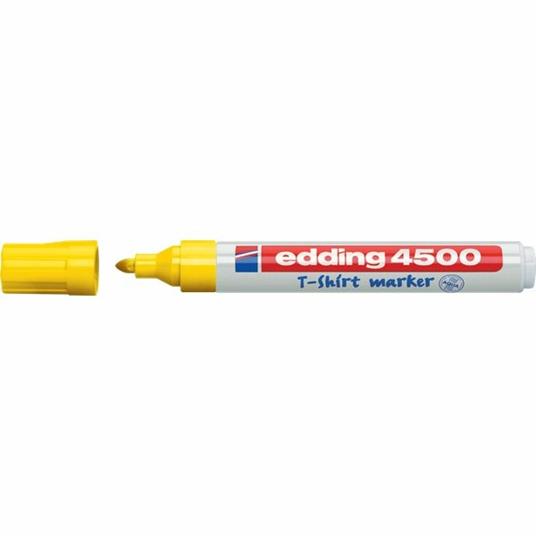 Marcatore per tessuti Edding 4500 giallo punta tonda 2-3 mm