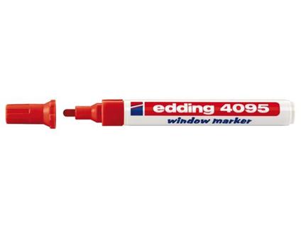 Edding 4095 evidenziatore 10 pezzo(i) Rosso Fissa