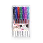 Edding 2185 gel roller Penna in gel con cappuccio Nero, Blu, Verde, Rosa, Rosso, Viola 7 pezzo(i)