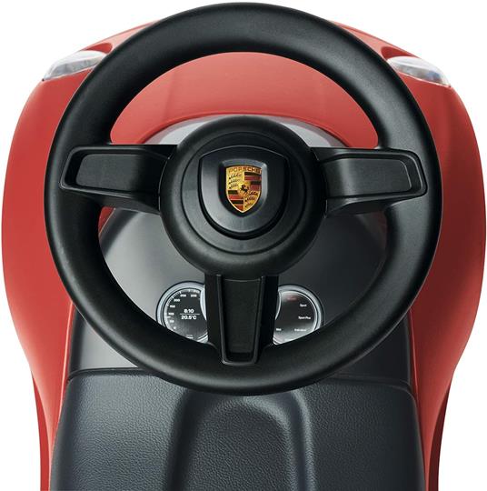 Grande - Auto Porsche 911 - Bambino Rider - Clacson e Volante - Sedile in Pelle - Da 18 Mesi - 4