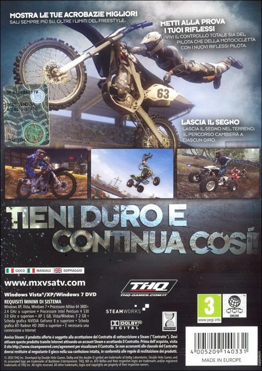 Mx vs. ATV Reflex - gioco per Personal Computer - THQ - Racing - Videogioco  | IBS