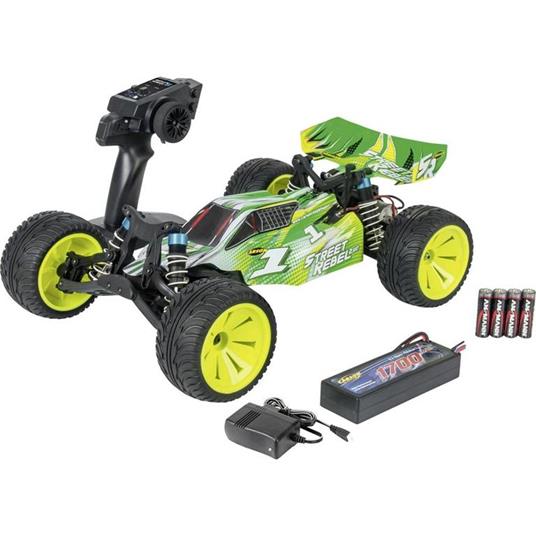 Automodello Carson Modellsport Street Rebel X10 Brushed 1:10 Buggy Elettrica Trazione posteriore 100% RtR 2,4 GHz incl.