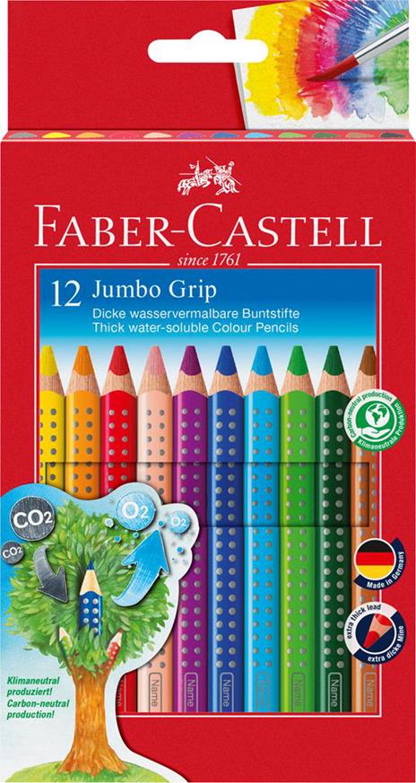 Astuccio cartone da 12 matite acquerellabili - Faber-Castell