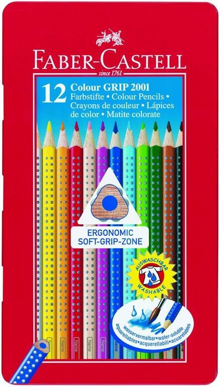 Faber-Castell Colour Grip pastello colorato 12 pezzo(i) Multi