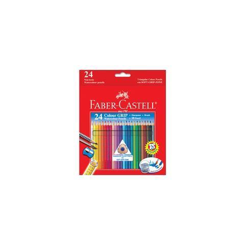 Matite colorate acquerellabili Faber-Castell Colour Grip. Astuccio cartone 24 colori - 2