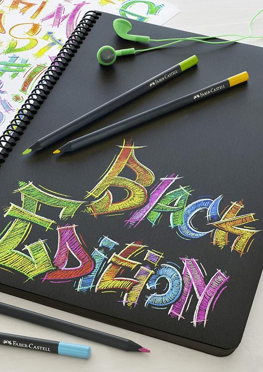 Matite Colorate Faber Castell Black Edition Da 36 pz