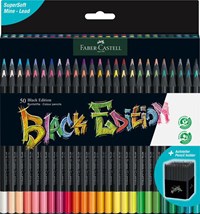 Astuccio cartone da 36 matite colorate triangolari Black Edition - Faber- Castell - Cartoleria e scuola