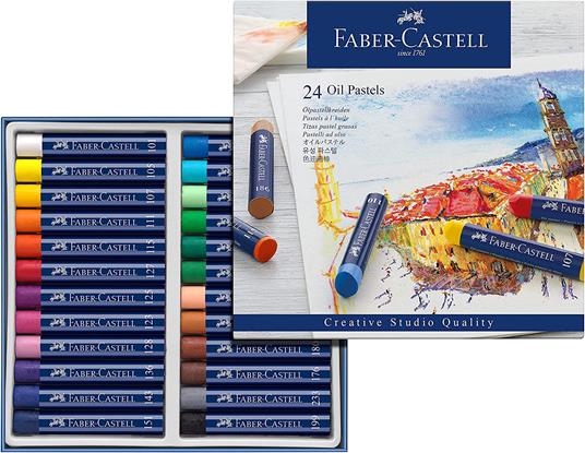 Astuccio in cartone da 24 pastelli a base dolio Oil Pastels