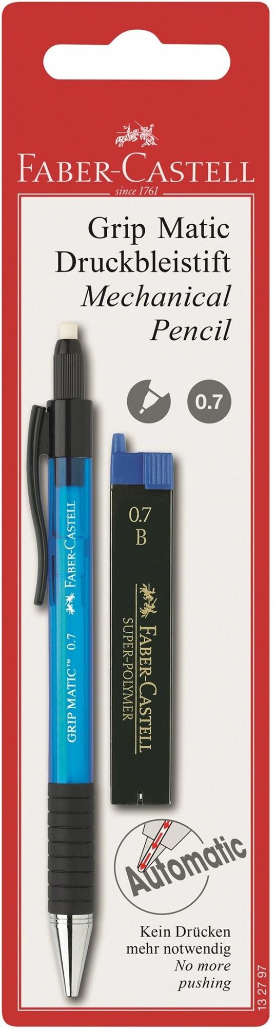 Blister 1 portamine Grip Matic 0,7 mm + mine B - Faber-Castell - Cartoleria  e scuola | IBS