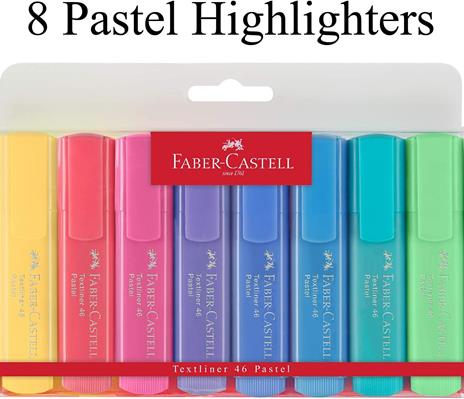 Evidenziatori faber castell pastel conf da 4 - 4005402546251