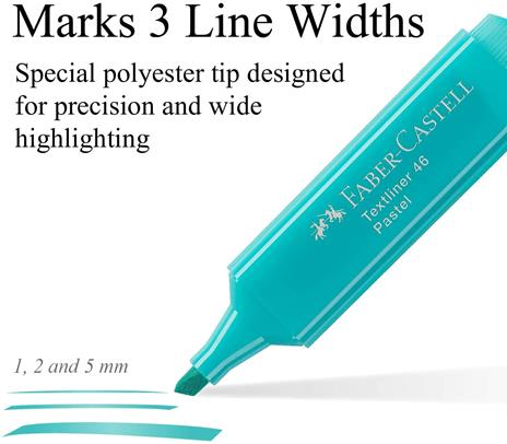 Bustina in plastica con 8 evidenziatori Textliner 46 Superflourescent + Pastel - 4