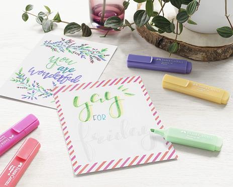 Bustina in plastica con 8 evidenziatori Textliner 46 Superflourescent + Pastel - 7