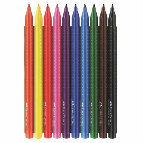 Bustina in plastica da 10 pennarelli Grip Colour Marker - 2