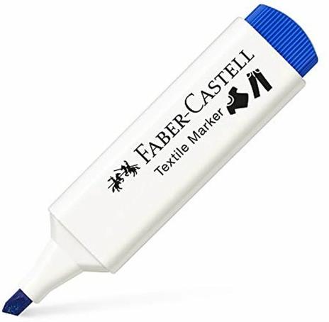 Blister con 5 marker Textile per tessuto - colori standard:giallo/rosso/blu/verde/nero - 2