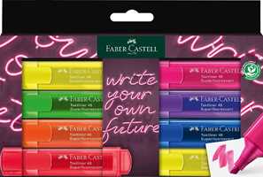 Evidenziatori Faber-Castell Textliner Pastel. Busta 8 colori