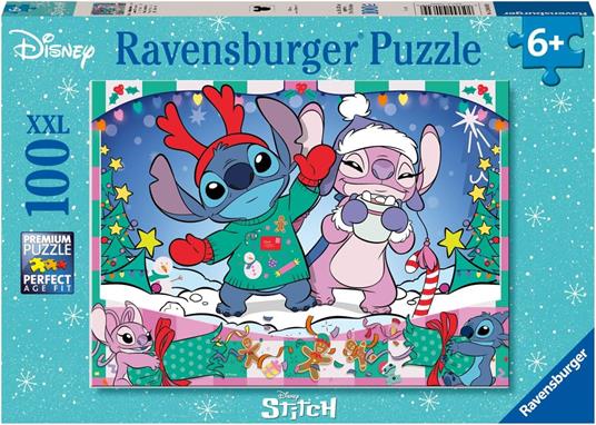 Ravensburger - Puzzle 100 Pezzi XXL Stitch, Idea Regalo per Bambini 6+ Anni, Gioco Educativo e Stimolante - 2