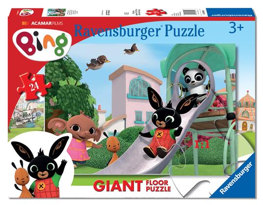 Ravensburger - Puzzle Bing A, Collezione 24 Giant Pavimento, 24 Pezzi, Età Raccomandata 3+ Anni