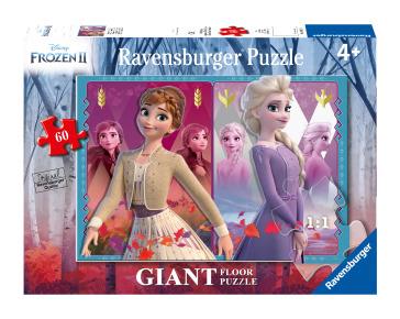 Ravensburger - Puzzle Frozen 2 A, Collezione 60 Giant Pavimento, 60 Pezzi, Età Raccomandata 4+ Anni