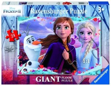 Ravensburger - Puzzle Frozen 2 B, Collezione 24 Giant Pavimento, 24 Pezzi, Età Raccomandata 3+ Anni