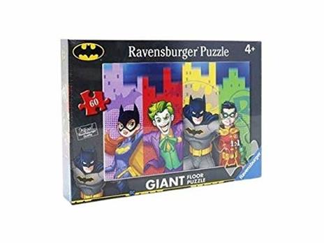 Ravensburger - Puzzle Batman, Collezione 60 Giant Pavimento, 60 Pezzi, Età Raccomandata 4+ Anni