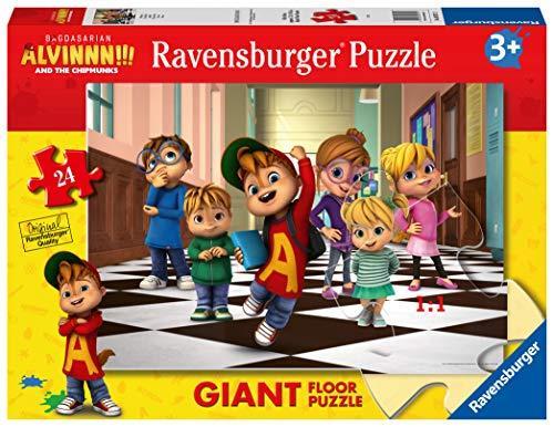 Ravensburger - Puzzle Alvin, Collezione 24 Giant Pavimento, 24 Pezzi, Età Raccomandata 3+ Anni - 4