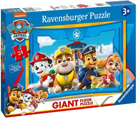 Ravensburger - Puzzle Paw Patrol B, Collezione 24 Giant Pavimento, 24 Pezzi, Età Raccomandata 3+ Anni - 2