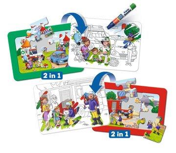 Ministeps. Aqua Doodle® Puzzles: Einsatzfahrzeuge Febr.. Ravensburger 00.004.558 puzzle Interattiva 6 pezzo(i)