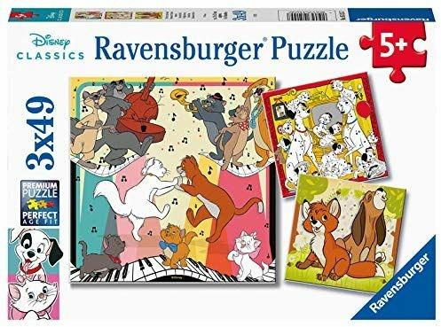 Ravensburger - Puzzle Disney Classics, Collezione 3x49, 3 Puzzle da 49 Pezzi, Età Raccomandata 5+ Anni - 2