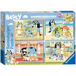 Ravensburger - Puzzle Bluey, Collezione Bumper Pack 4x42, 4 Puzzle da 42 Pezzi, Età Raccomandata 4+ Anni