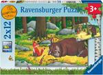Ravensburger - Puzzle Gruffalo, Collezione 2x12, 2 Puzzle da 12 Pezzi, Età Raccomandata 3+ Anni