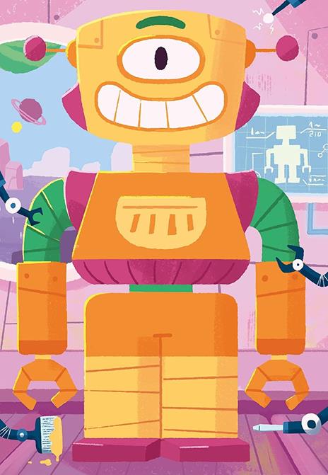 Ravensburger - Puzzle Robot, Linea Mix & Match, 3 Puzzle da 24 Pezzi, Puzzle per Bambini, Età Raccomandata 4+ Anni - 6
