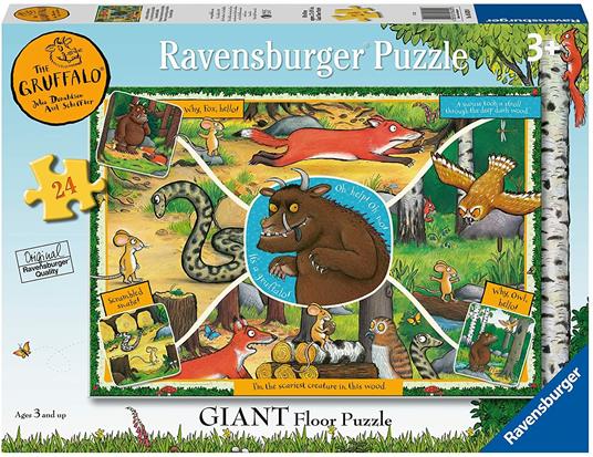 Ravensburger - Puzzle Gruffalo, Collezione 24 Giant Pavimento, 24 Pezzi,  Età Raccomandata 3+ Anni - Ravensburger - Puzzle 24 giant Pavimento - Puzzle  per bambini - Giocattoli | IBS