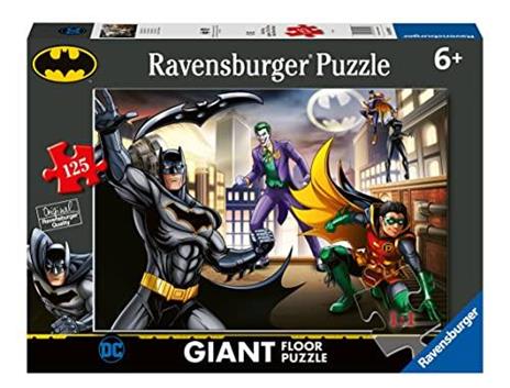 Ravensburger - Puzzle Batman, Collezione 125 Giant Pavimento, 125 Pezzi, Età Raccomandata 6+ Anni - 2
