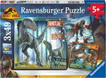 Ravensburger - Puzzle Jurassic World, Collezione 3x49, 3 Puzzle da 49 Pezzi, Età Raccomandata 5+ Anni