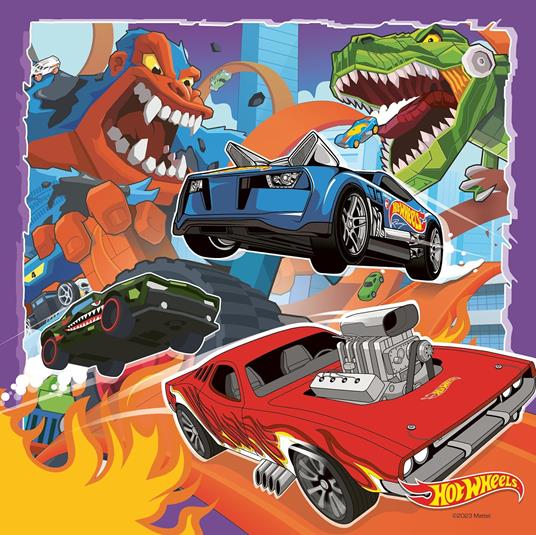 Puzzle 3x49 pz Hot Wheels - 3